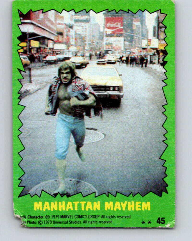 1979 Marvel Incredibale Hulk #45 Manhattan Mayhem V34955