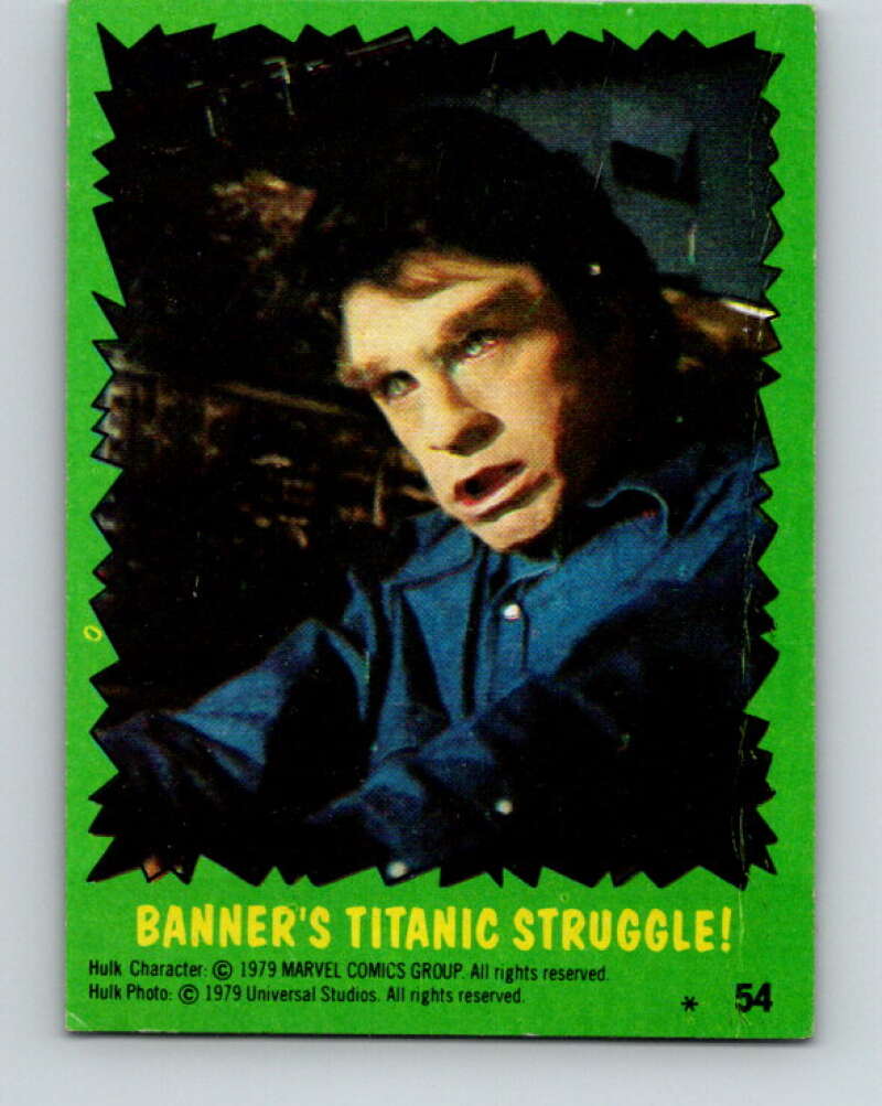 1979 Marvel Incredibale Hulk #54 Banner's Titanic Struggle V34986