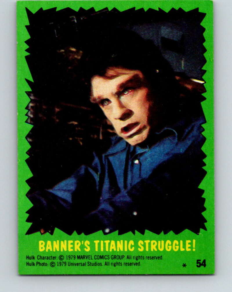 1979 Marvel Incredibale Hulk #54 Banner's Titanic Struggle V34987