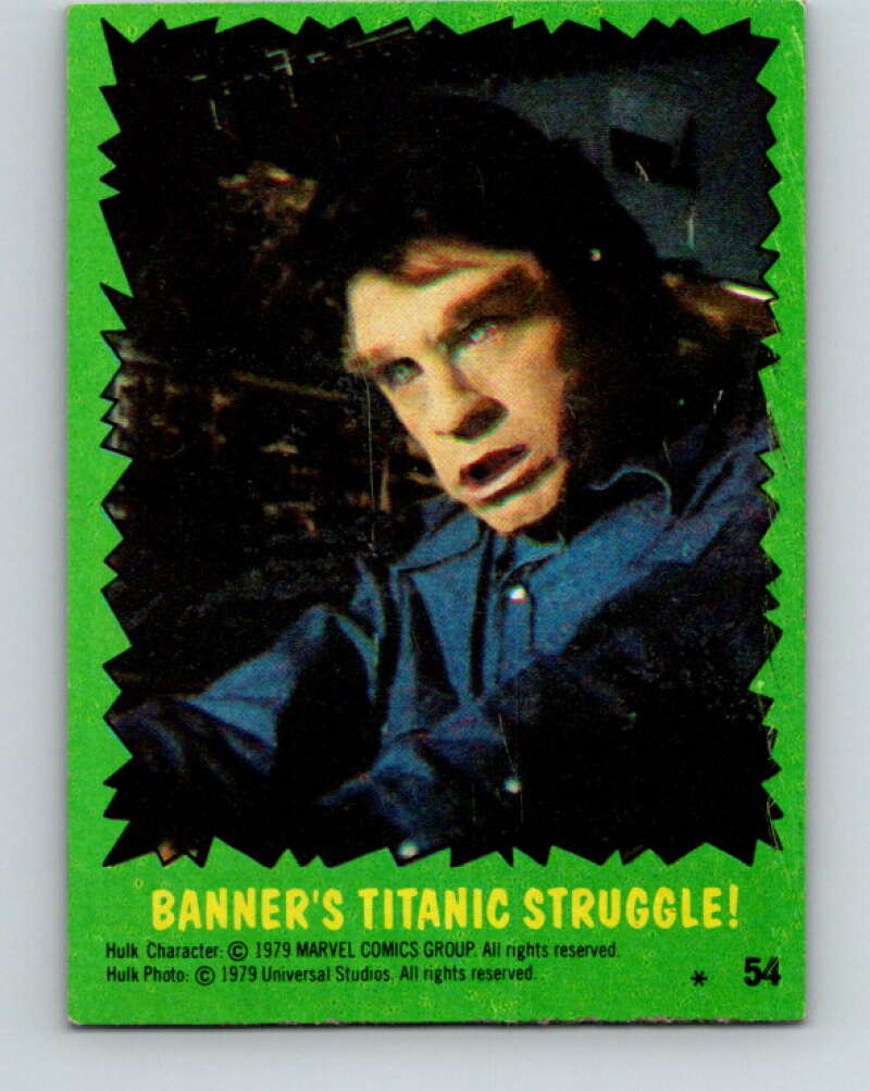 1979 Marvel Incredibale Hulk #54 Banner's Titanic Struggle V34988
