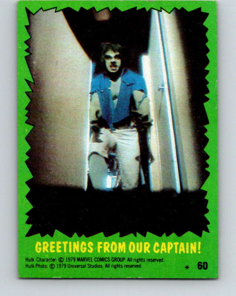 1979 Marvel Incredibale Hulk #60 Greetings from our Captain V35012