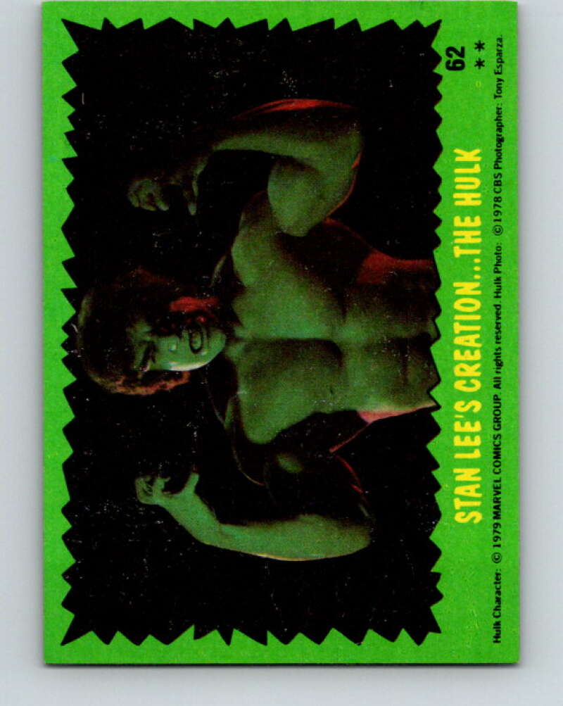 1979 Marvel Incredibale Hulk #62 Stan Lee's Creation…Th Hulk V35019