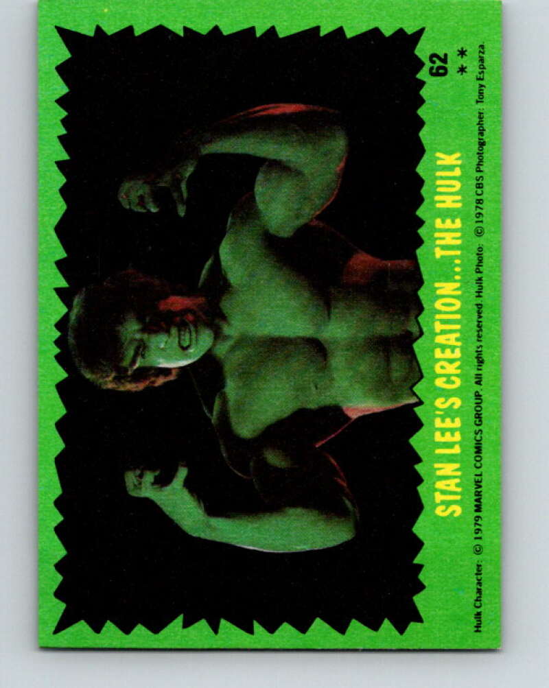 1979 Marvel Incredibale Hulk #62 Stan Lee's Creation…Th Hulk V35020