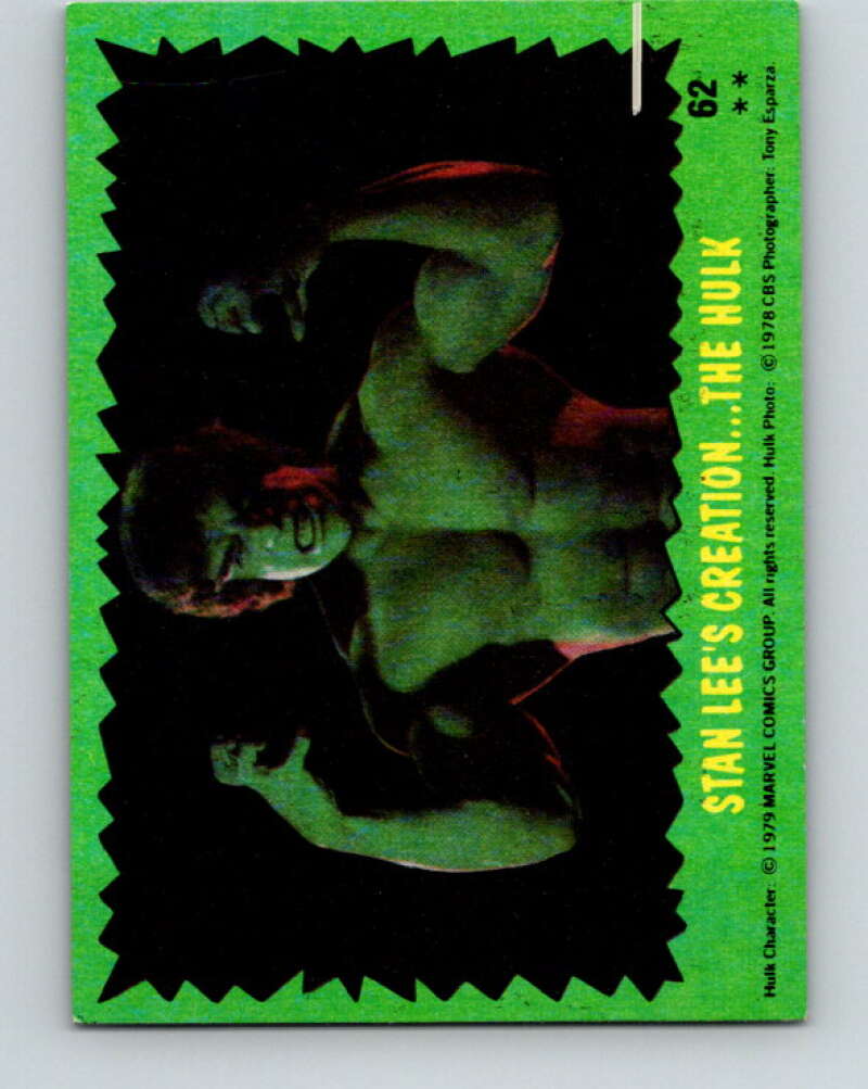 1979 Marvel Incredibale Hulk #62 Stan Lee's Creation…Th Hulk V35021