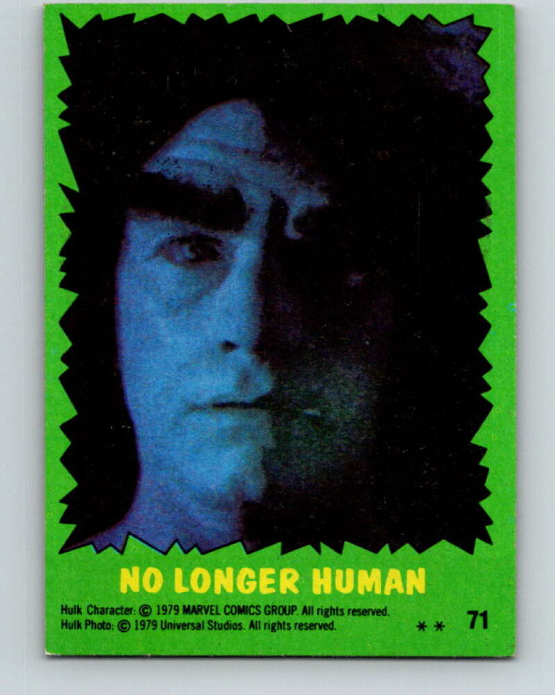 1979 Marvel Incredibale Hulk #71 No Longer Human V35060