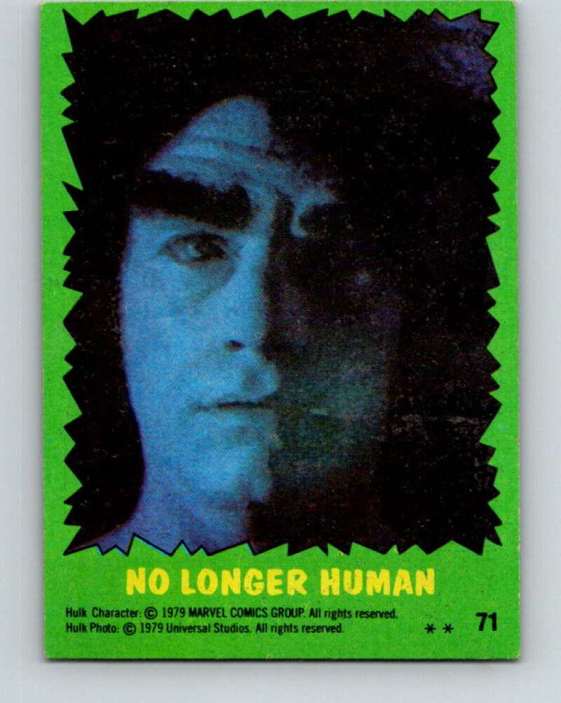1979 Marvel Incredibale Hulk #71 No Longer Human V35061