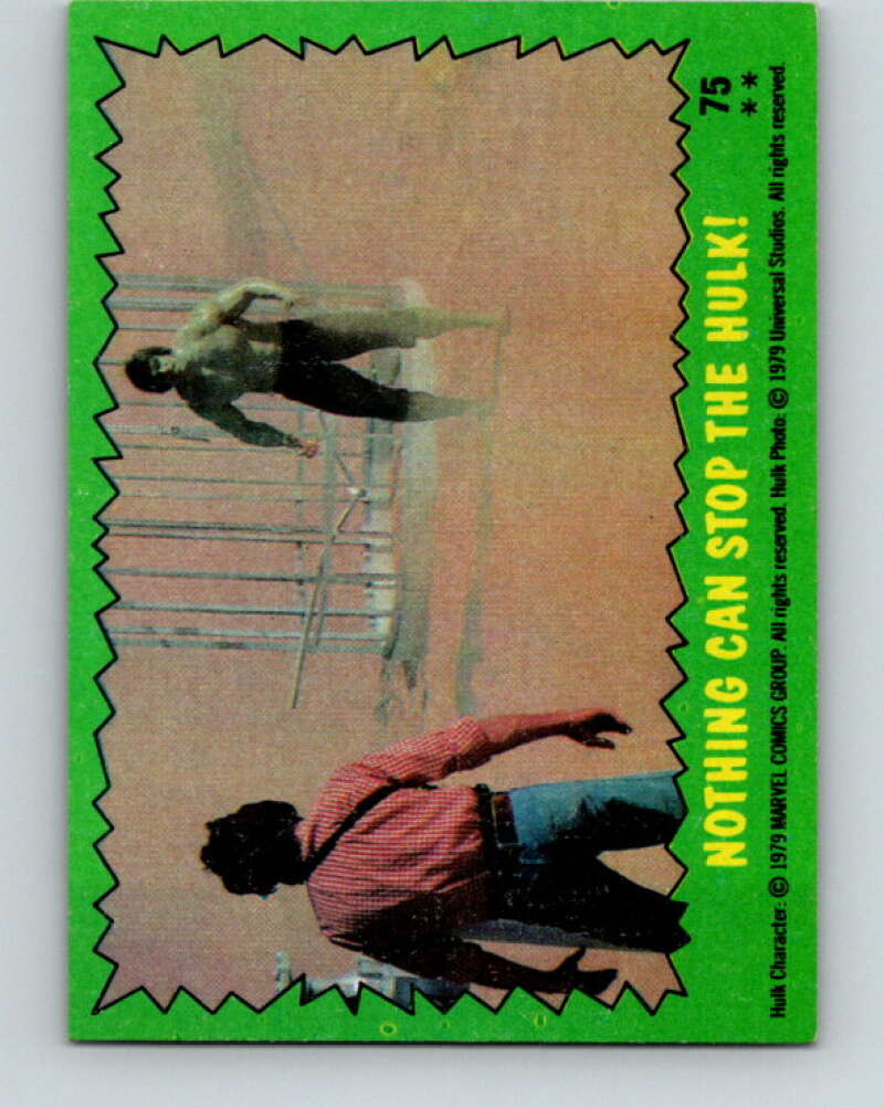 1979 Marvel Incredibale Hulk #75 Nothing Can Stop the Hulk V35081