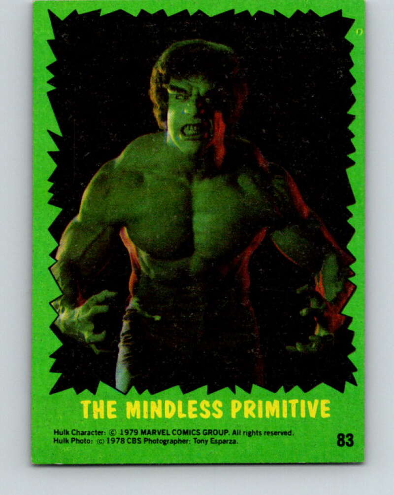 1979 Marvel Incredibale Hulk #83 The Mindless Primitive V35109