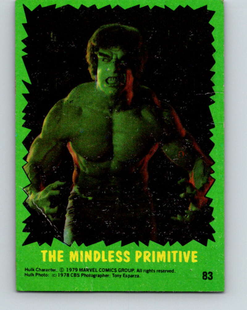 1979 Marvel Incredibale Hulk #83 The Mindless Primitive V35110
