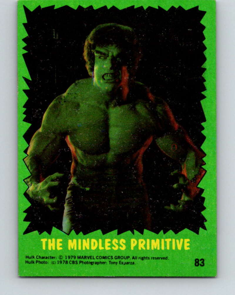1979 Marvel Incredibale Hulk #83 The Mindless Primitive V35111