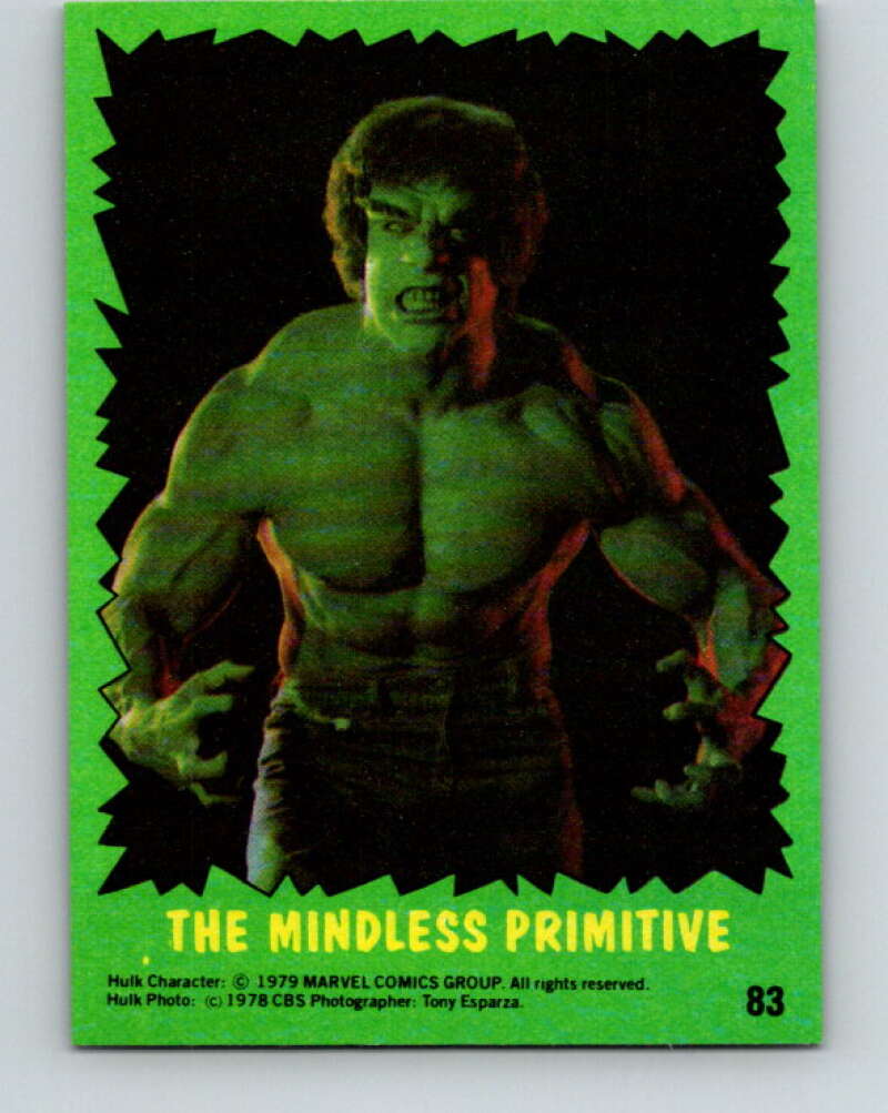 1979 Marvel Incredibale Hulk #83 The Mindless Primitive V35112