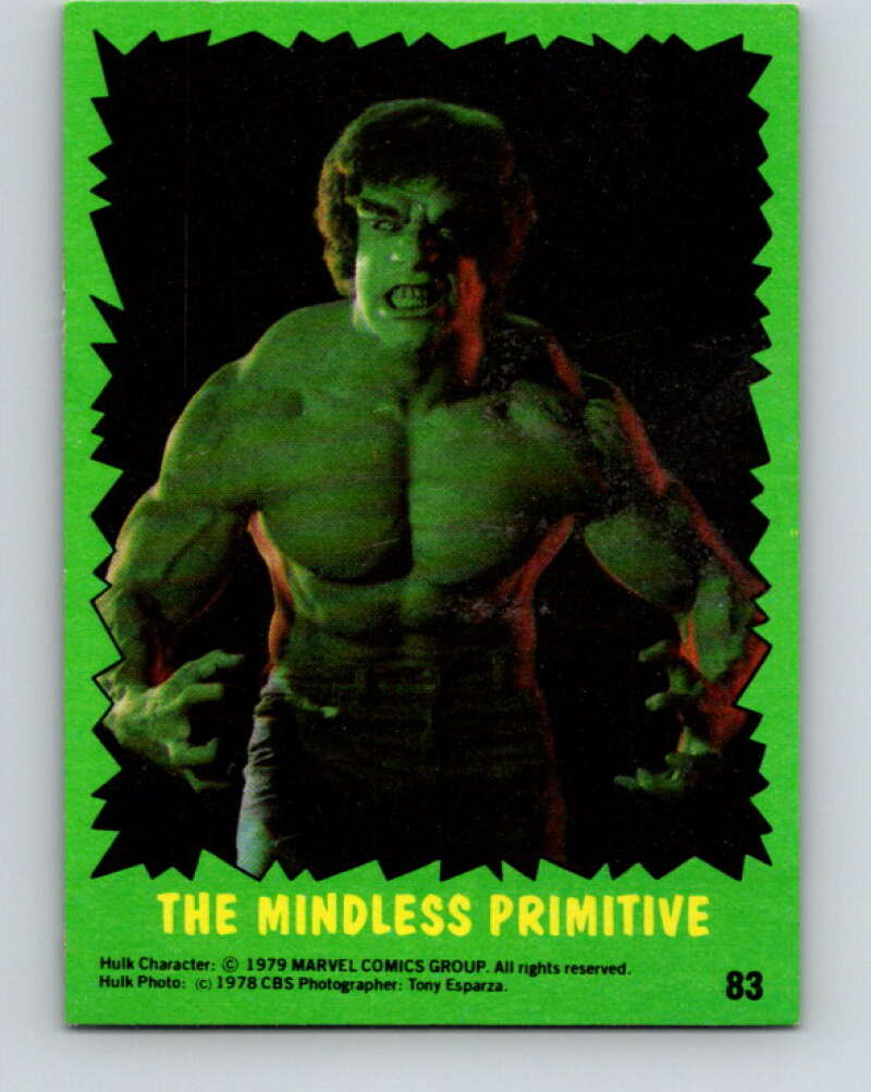 1979 Marvel Incredibale Hulk #83 The Mindless Primitive V35113