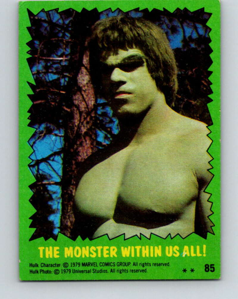 1979 Marvel Incredibale Hulk #85 The Monster Within us All V35118