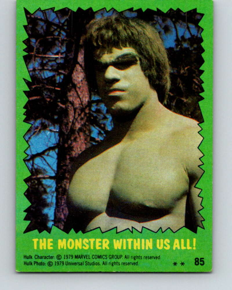 1979 Marvel Incredibale Hulk #85 The Monster Within us All V35119