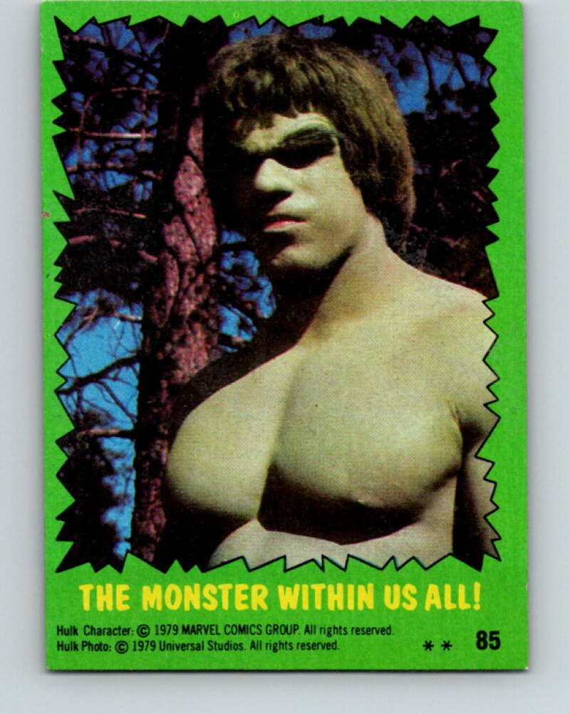 1979 Marvel Incredibale Hulk #85 The Monster Within us All V35120
