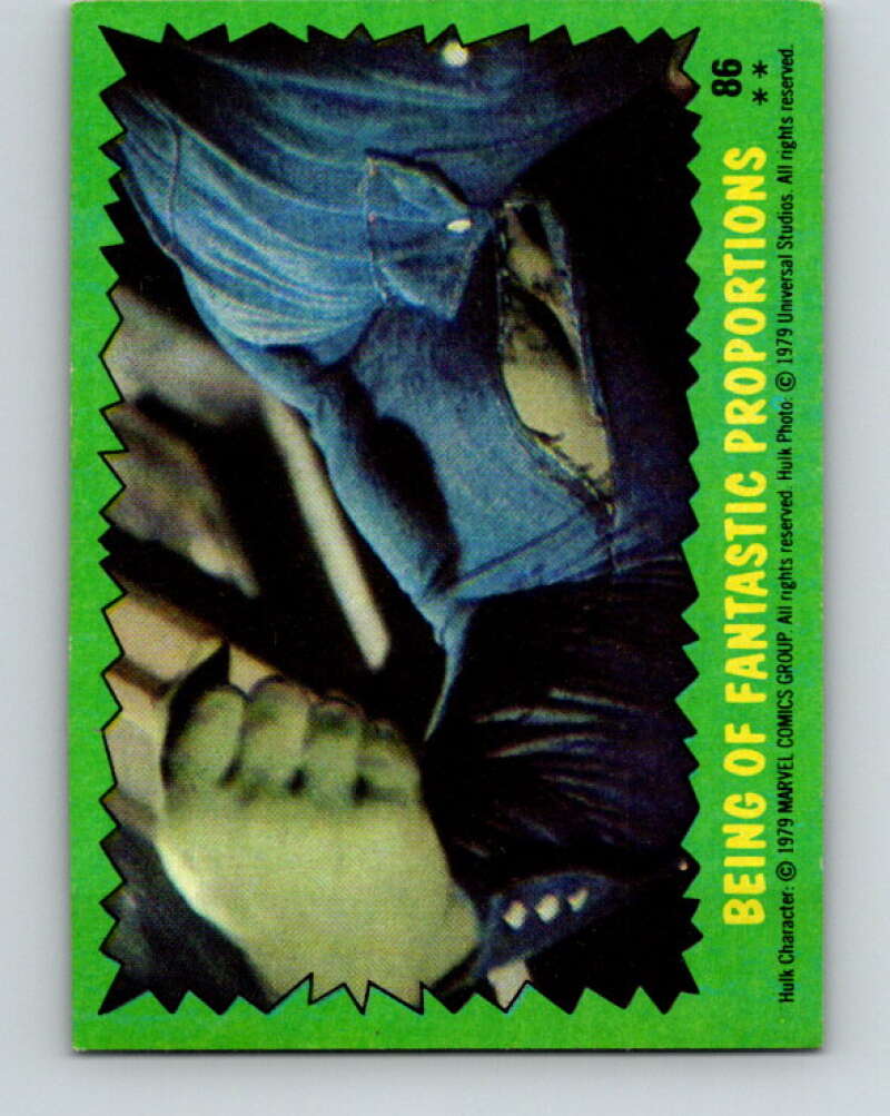 1979 Marvel Incredibale Hulk #86 Being of Fantastic Proportions V35121