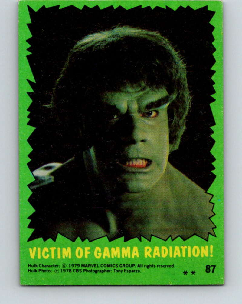 1979 Marvel Incredibale Hulk #87 Victim of Gamma Radiation V35123