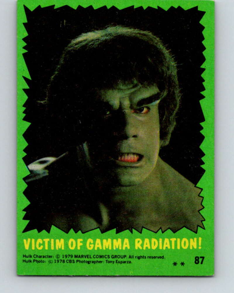 1979 Marvel Incredibale Hulk #87 Victim of Gamma Radiation V35125