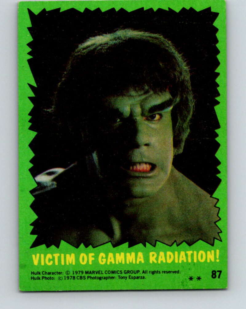 1979 Marvel Incredibale Hulk #87 Victim of Gamma Radiation V35126