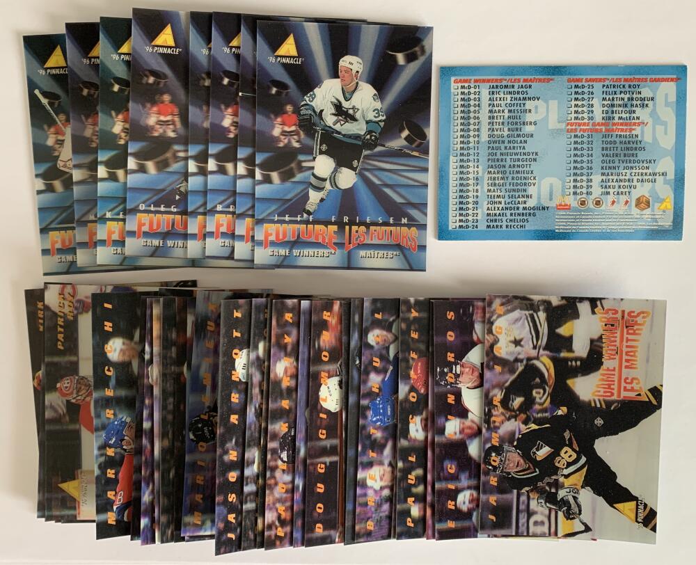 1995-96 McDonalds 3D Pinnacle Complete Master Set 1-40 Mint *Z010