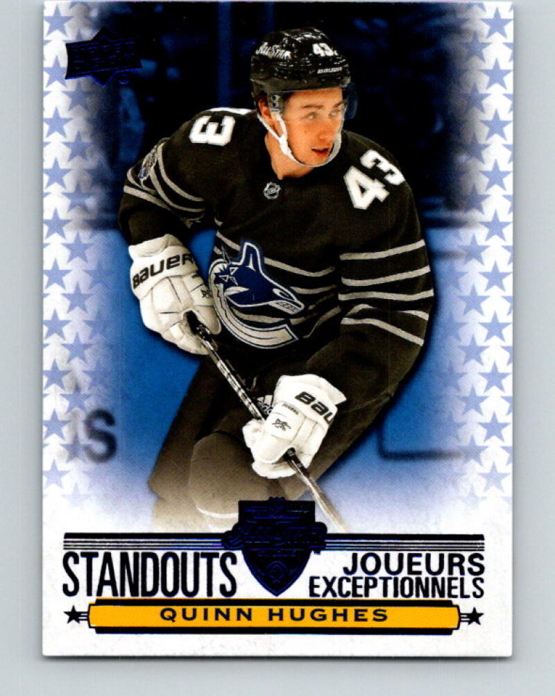 2020-21 Upper Deck Tim Hortons All Star Standouts Quinn Hughes V35186
