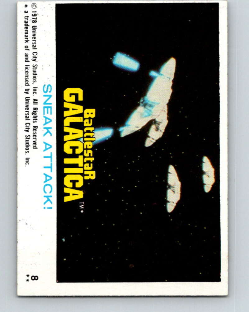 1978 Topps Battlestar Galactica #8 Sneak Attack! V35214