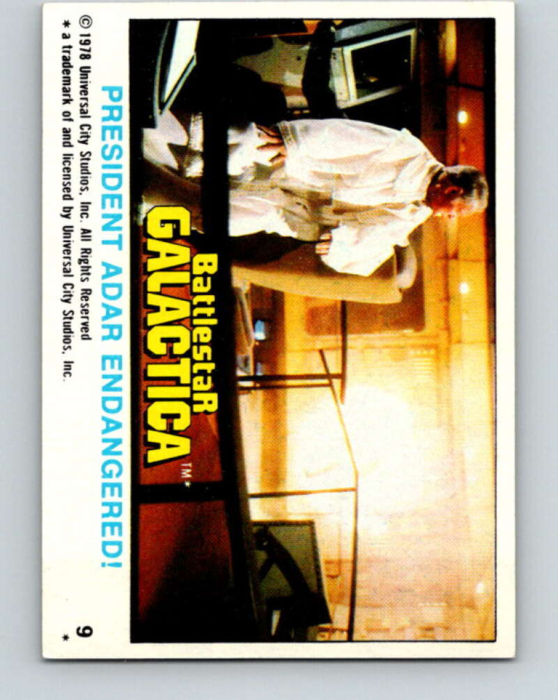1978 Topps Battlestar Galactica #9 President Adar Endangered! V35216