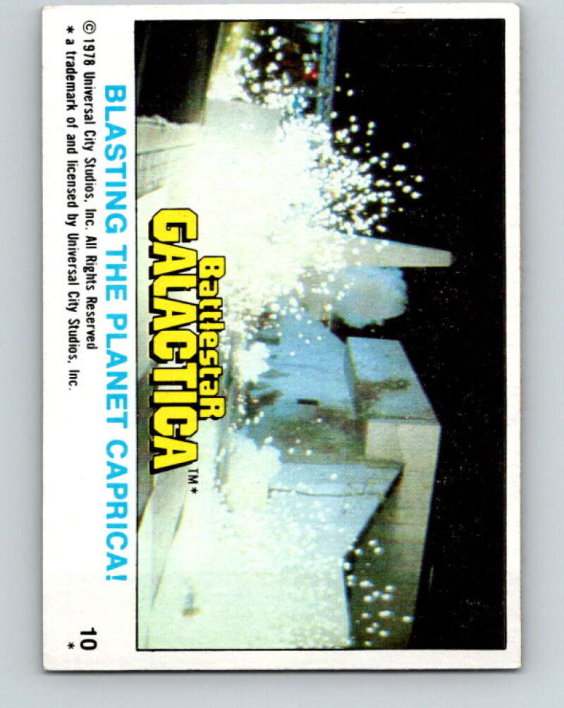 1978 Topps Battlestar Galactica #10 Blasting the Planet Caprica! V35217