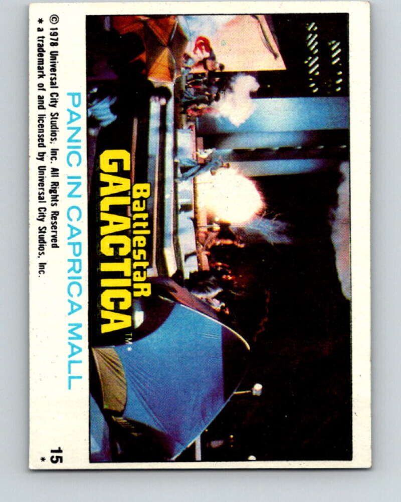 1978 Topps Battlestar Galactica #15 Panic in Caprica Mall V35228