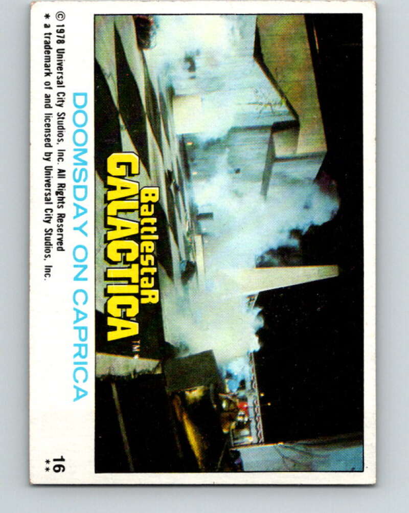 1978 Topps Battlestar Galactica #16 Doomsday on Caprica V35229