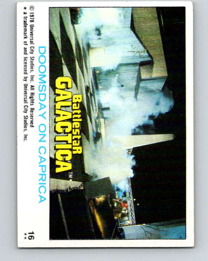 1978 Topps Battlestar Galactica #16 Doomsday on Caprica V35230