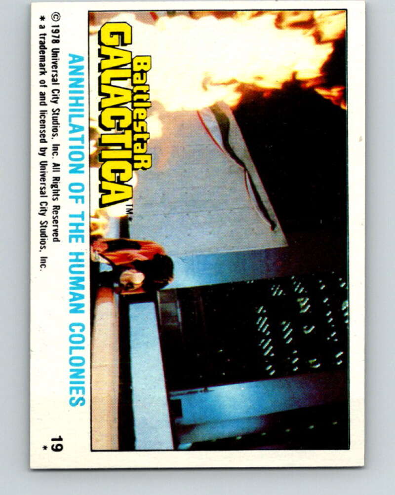1978 Topps Battlestar Galactica #19 Annihilation Human Colonies V35237