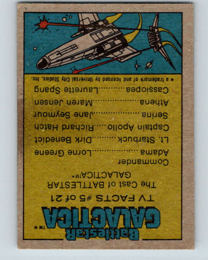 1978 Topps Battlestar Galactica #21 The Imperious Leader V35243