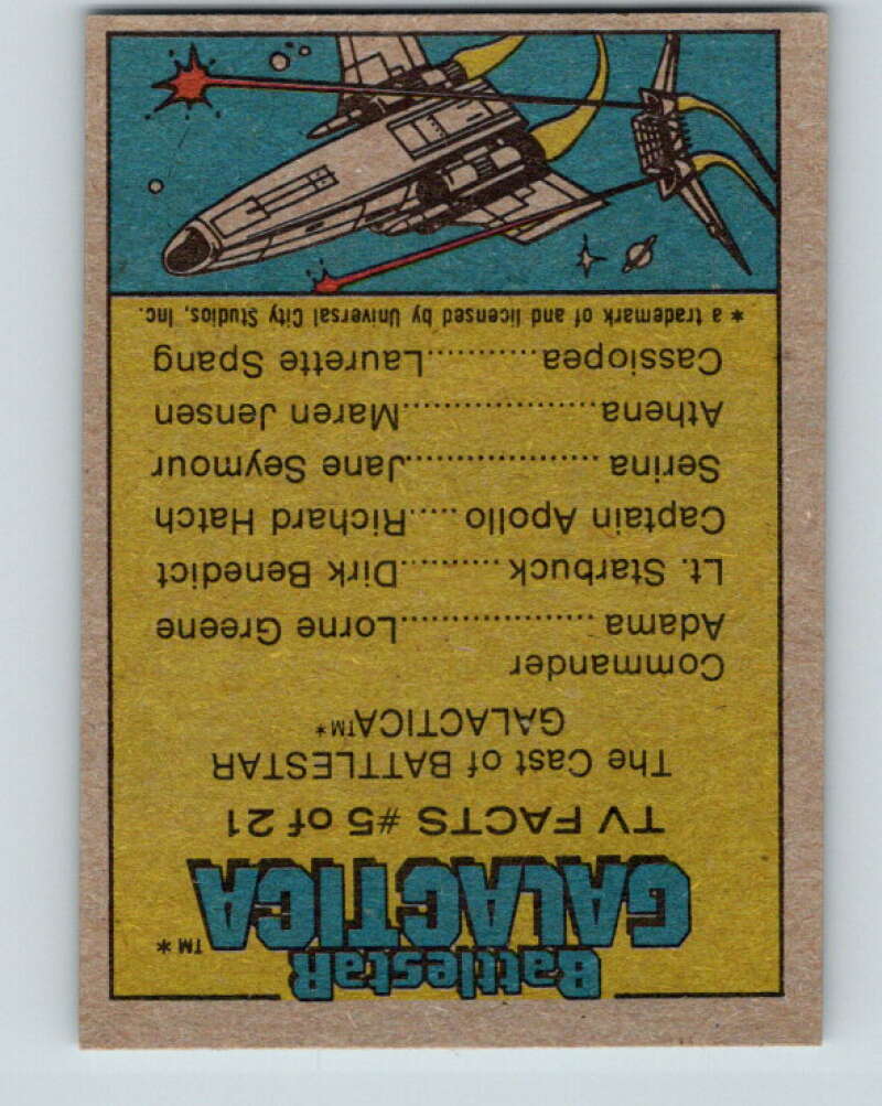 1978 Topps Battlestar Galactica #21 The Imperious Leader V35244