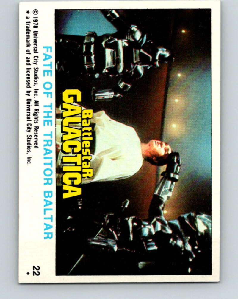 1978 Topps Battlestar Galactica #22 Fate of the Traitor Baltar V35245