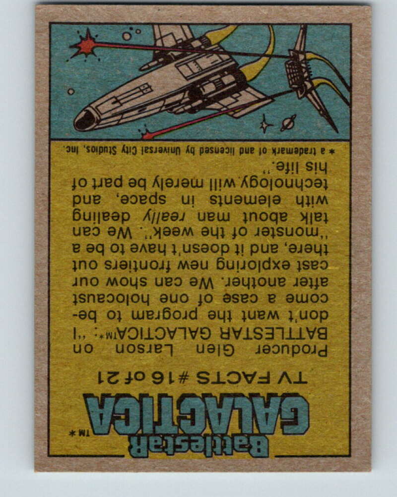 1978 Topps Battlestar Galactica #22 Fate of the Traitor Baltar V35246