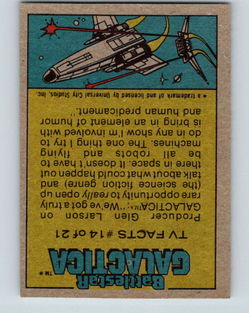 1978 Topps Battlestar Galactica #25 The Escape Plan V35253