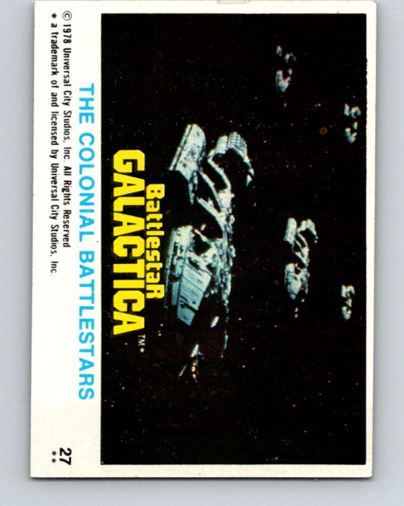 1978 Topps Battlestar Galactica #27 The Colonial Battlestars V35256