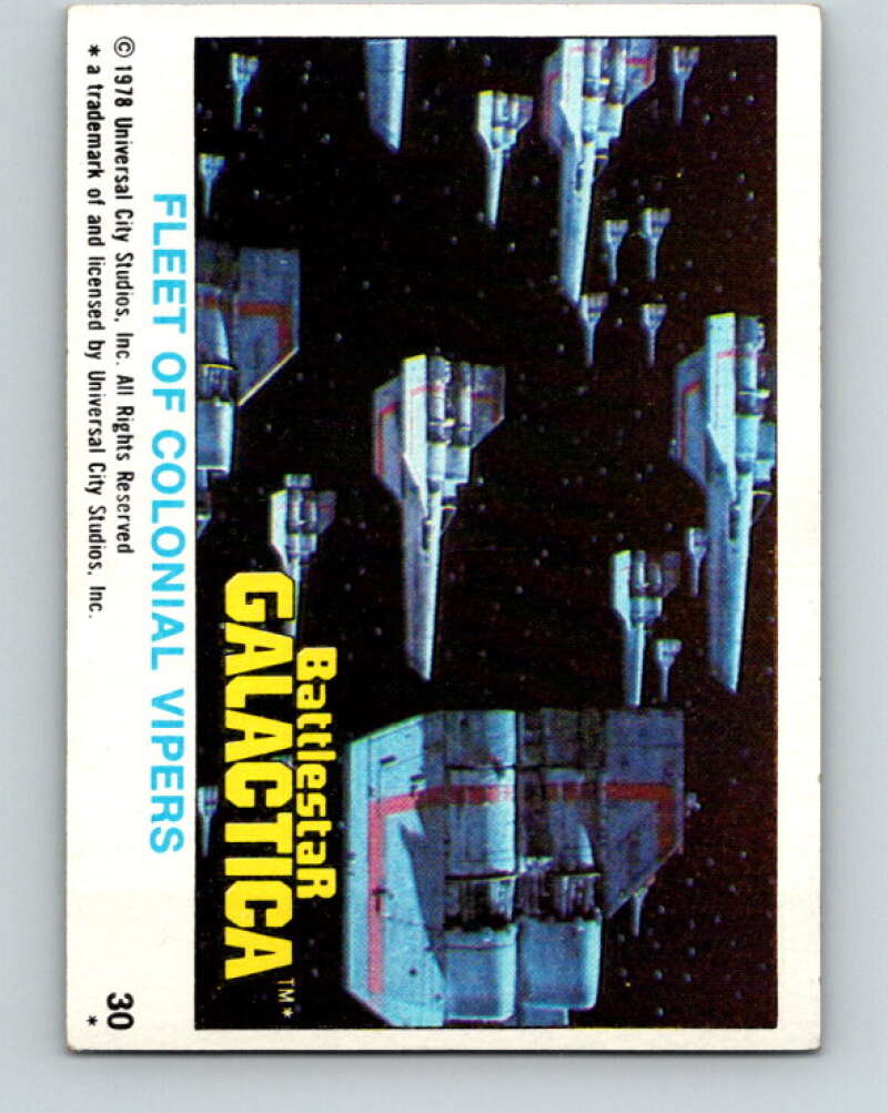 1978 Topps Battlestar Galactica #30 Fleet of Colonial Vipers V35260