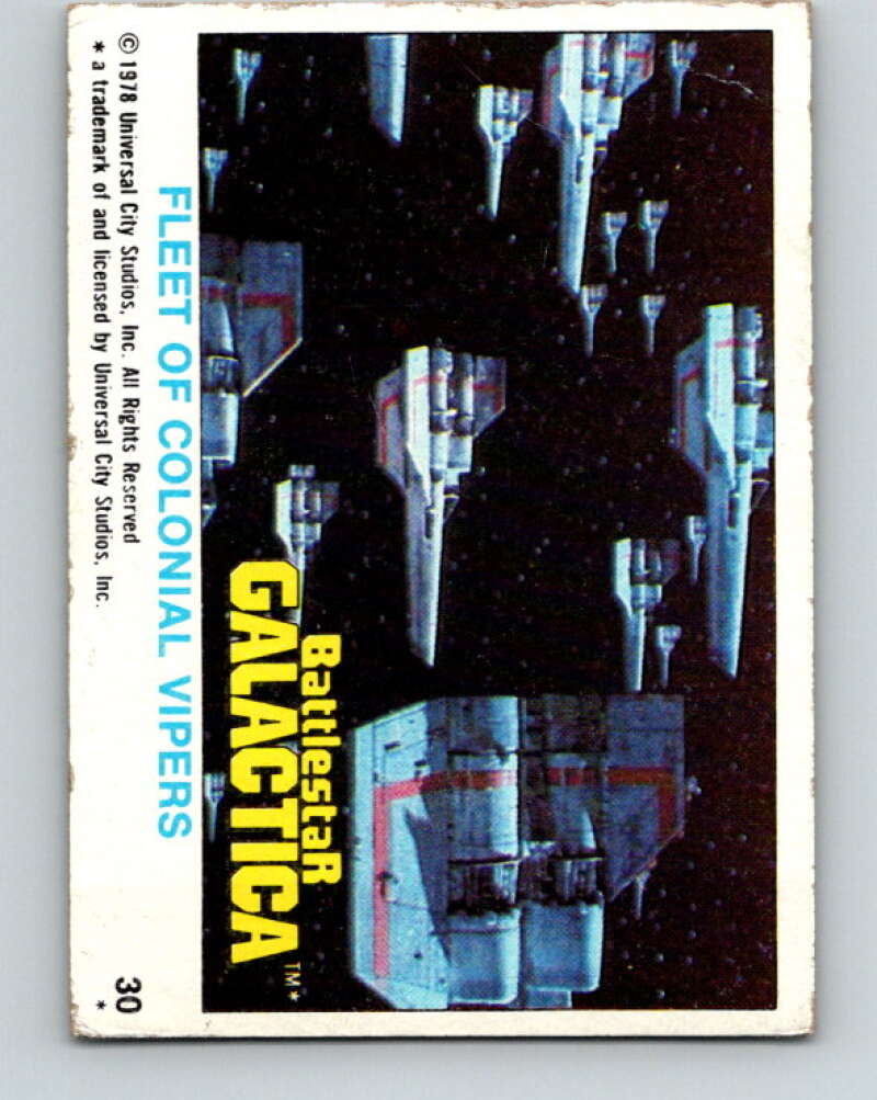1978 Topps Battlestar Galactica #30 Fleet of Colonial Vipers V35261