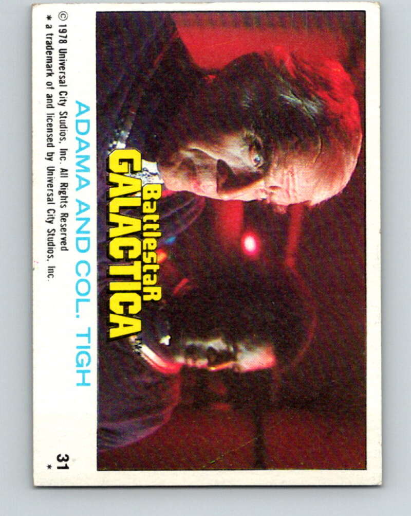 1978 Topps Battlestar Galactica #31 Adama and Col. Tigh V35263