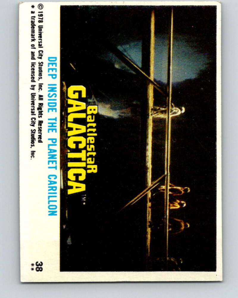 1978 Topps Battlestar Galactica #38 Deep Inside the Planet Carillon V35270