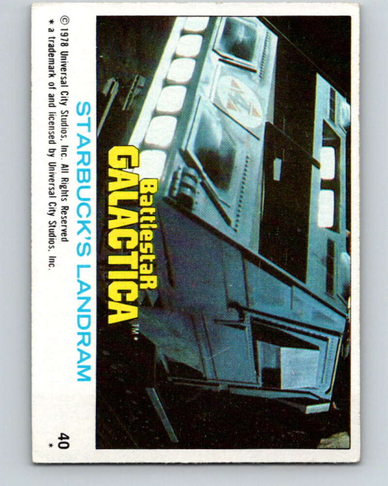 1978 Topps Battlestar Galactica #40 Starbuck's Landram V35273