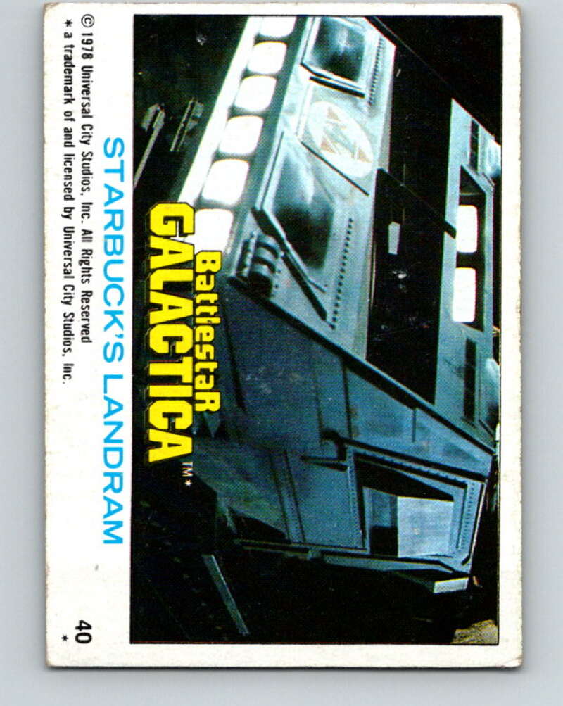 1978 Topps Battlestar Galactica #40 Starbuck's Landram V35274