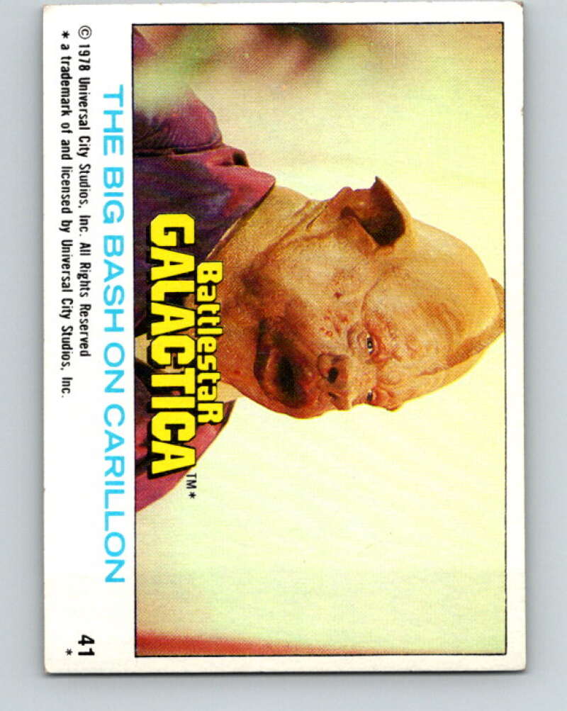 1978 Topps Battlestar Galactica #41 The Big Bash on Carillon V35275