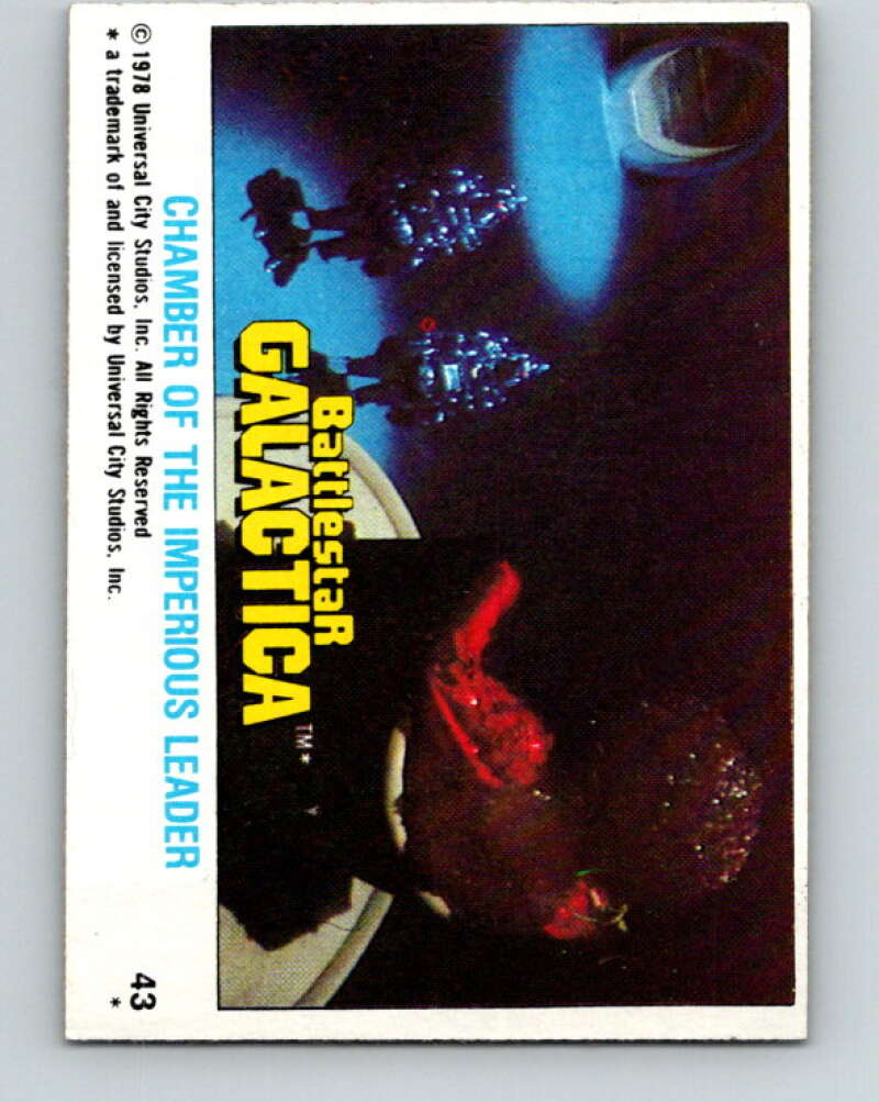 1978 Topps Battlestar Galactica #43 Chamber of the Imperious Leader V35277