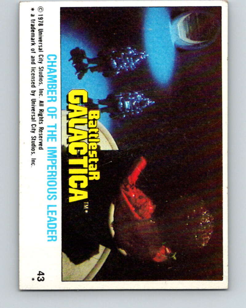 1978 Topps Battlestar Galactica #43 Chamber of the Imperious Leader V35278