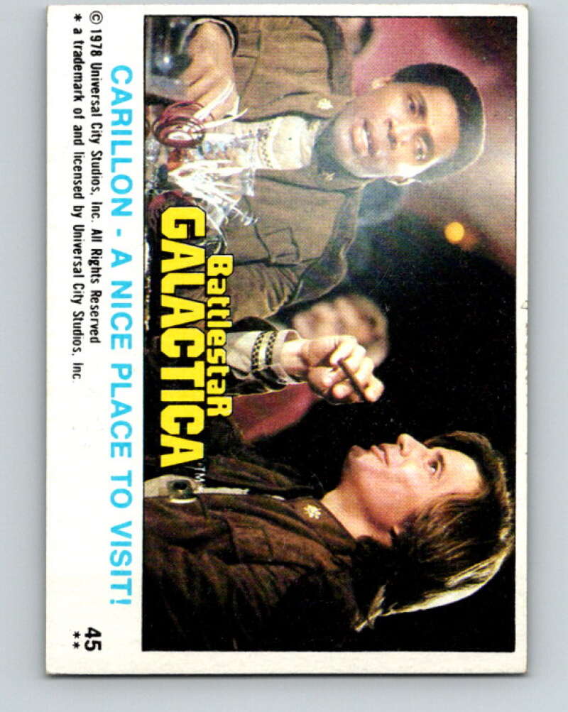 1978 Topps Battlestar Galactica #45 Carillon - A Nice Place to Visit! V35282