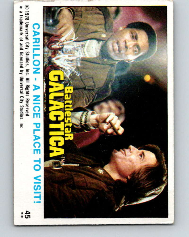 1978 Topps Battlestar Galactica #45 Carillon - A Nice Place to Visit! V35283