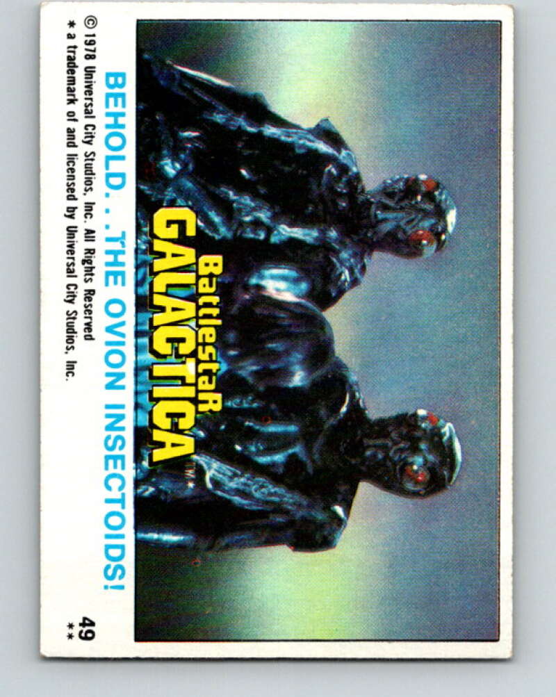 1978 Topps Battlestar Galactica #49 Behold... The Ovion Insectoids! V35296